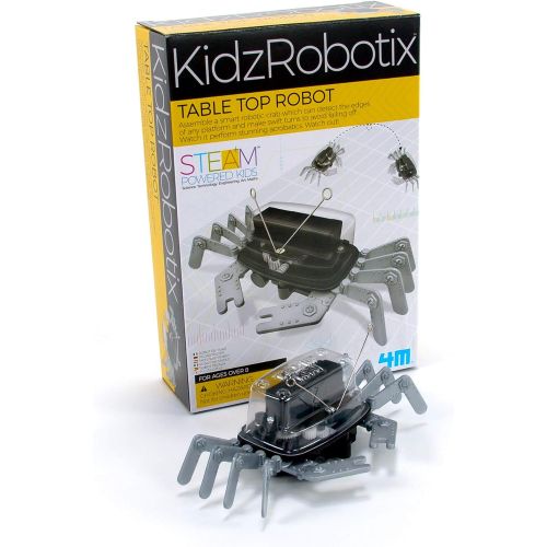  [아마존베스트]4M 5576 Table Top Robot - DIY Robotics Stem Toys, Engineering Edge Detector Gift for Kids & Teens, Boys & Girls (Packaging May Vary)