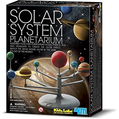  [아마존베스트]4M 3427 Solar System Planetarium - DIY Glow In The Dark Astronomy Planet Model Stem Toys Gift for Kids & Teens, Girls & Boys
