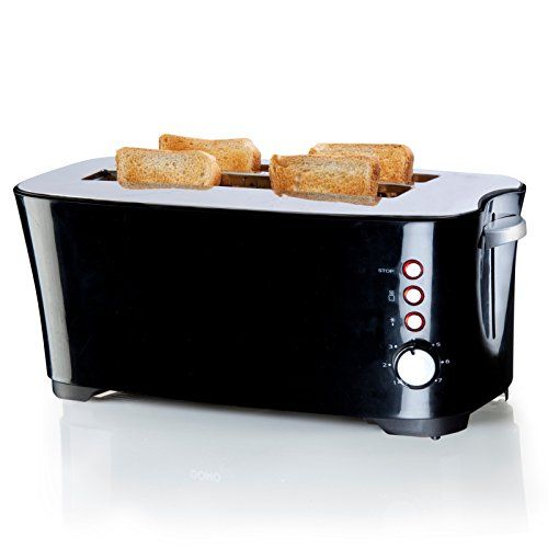  4Scheiben-Toaster Toaster fuer 4 Scheiben leckere Toasts und frisch erwarmtes und knuspriges Brot, 7 Braunungsstufen