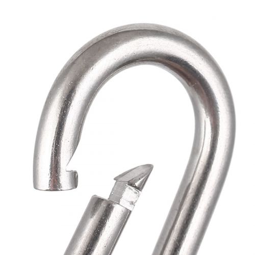  4mm Thickness Spring Loaded Gate Locking Carabiner Snap Hook 40mm Long 4PCS by Unique Bargains