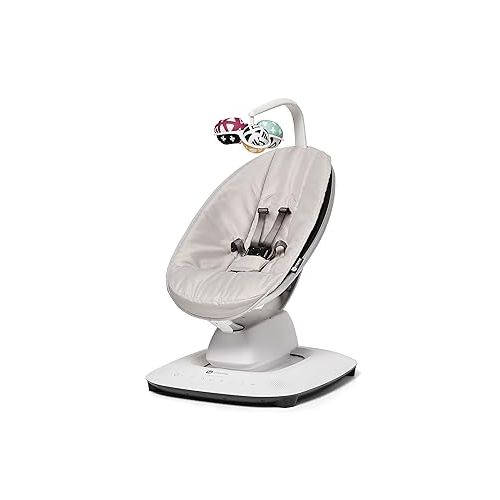 포맘스 4moms MamaRoo Multi-Motion Baby Swing, Bluetooth Enabled with 5 Unique Motions, Grey