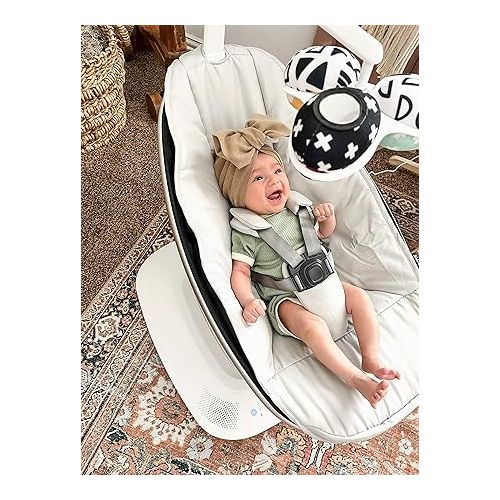 포맘스 4moms MamaRoo Multi-Motion Baby Swing, Bluetooth Enabled with 5 Unique Motions, Grey