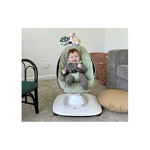 포맘스 4moms MamaRoo Multi-Motion Baby Swing, Bluetooth Enabled with 5 Unique Motions, Sage