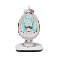 4moms MamaRoo Multi-Motion Baby Swing in Classic Grey with Mesh Infant Insert, Mint