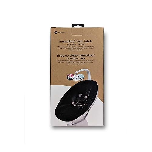 포맘스 4moms Extra Seat Fabric, MamaRoo Baby Swing, Model 1046, Black Classic