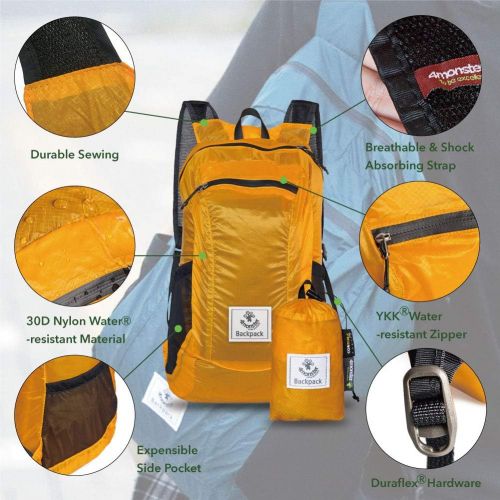 포맘스 [아마존 핫딜] [아마존핫딜]4Monster Hiking Daypack,Water Resistant Lightweight Packable Backpack for Travel Camping Outdoor