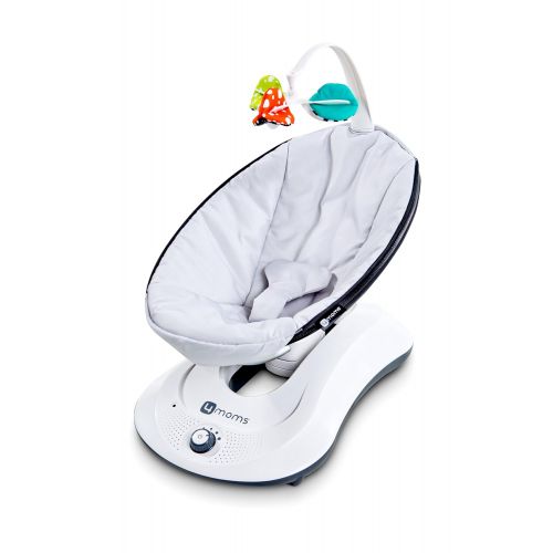 포맘스 4moms rockaRoo Seat Fabric | For Baby, Infant, and Toddler | Machine Washable, Smooth, Nylon Fabric | Grey Classic