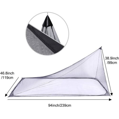 포맘스 4Monster Camping Insect Net with Carry Bag, Compact and Lightweight, Fits Bed,Sleeping Bags,Tent (Single)