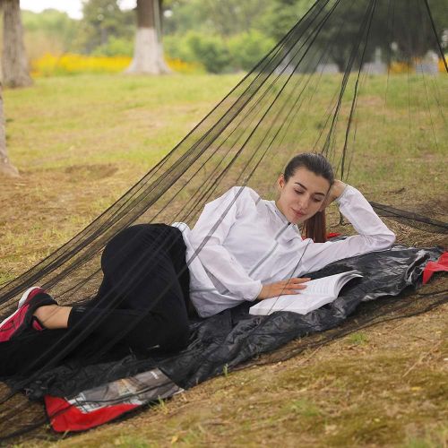 포맘스 4Monster Camping Insect Net with Carry Bag, Compact and Lightweight, Fits Bed,Sleeping Bags,Tent (Single)
