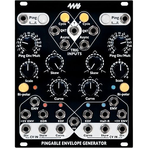  4ms Pingable Envelope Generator Eurorack Module Faceplate (Black)