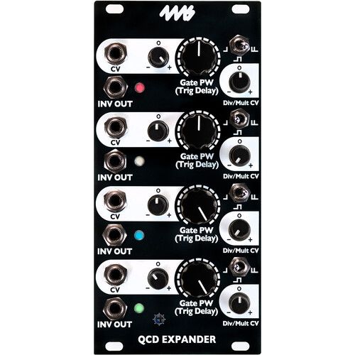  4ms Quad Clock Distributor Expander Eurorack Module Faceplate (Black)