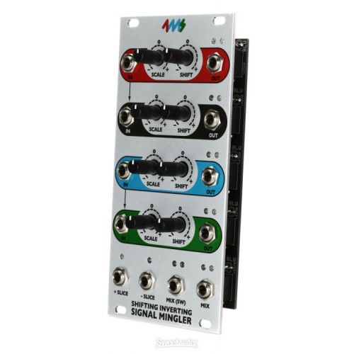  4ms Shifting Inverting Signal Mingler Eurorack CV or Audio Attenuverter, Mixer Module