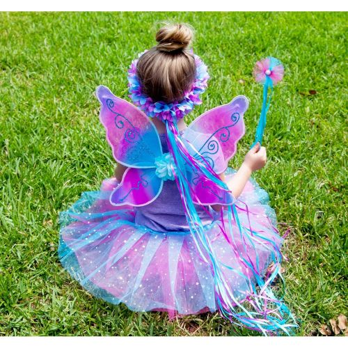  5 Piece Sparkling Magic Hot Pink and Blue Fairy Princess Set