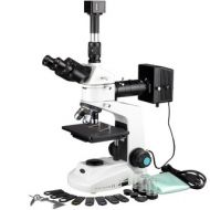 50X-500X Metallurgical Microscope with Polarizing Features and Digital Camera by AmScope