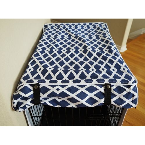  528zone Modern Blue Marine Dog Pet Wire Kennel Crate Cage House Cover (Small, Medium, Large, XL, XXL)