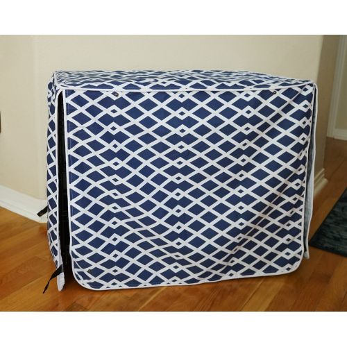  528zone Modern Blue Marine Dog Pet Wire Kennel Crate Cage House Cover (Small, Medium, Large, XL, XXL)
