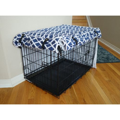  528zone Modern Blue Marine Dog Pet Wire Kennel Crate Cage House Cover (Small, Medium, Large, XL, XXL)