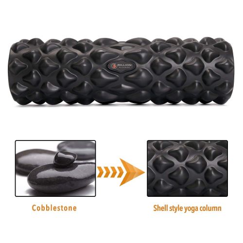  [아마존 핫딜]  [아마존핫딜]5BILLION FITNESS 5BILLION Faszienrolle - Massage Roller 43 * 15cm - Foam Roller Shaped Shell fuer Yoga UEbungen, myofasziale Entspannung, Muskelschmerzen