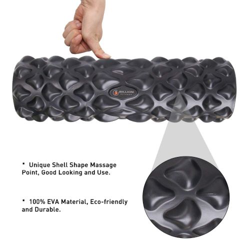  [아마존 핫딜]  [아마존핫딜]5BILLION FITNESS 5BILLION Faszienrolle - Massage Roller 43 * 15cm - Foam Roller Shaped Shell fuer Yoga UEbungen, myofasziale Entspannung, Muskelschmerzen