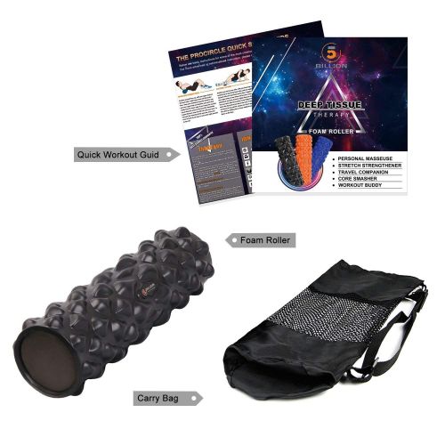  [아마존 핫딜]  [아마존핫딜]5BILLION FITNESS 5BILLION Faszienrolle - Massage Roller 43 * 15cm - Foam Roller Shaped Shell fuer Yoga UEbungen, myofasziale Entspannung, Muskelschmerzen