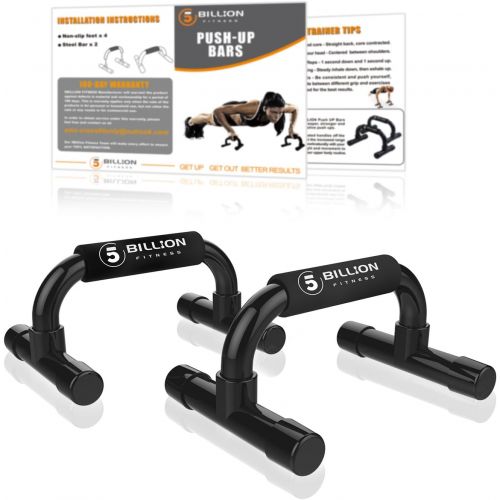  5BILLION FITNESS 5BILLION Push Up Bars - Workout for Home Gym & Traveling Fitness - Great for Your Muscle Ups, Pull Ups & Strength Training