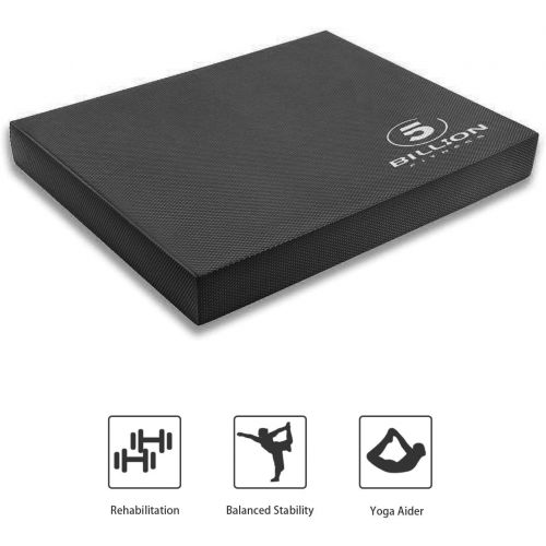  5BILLION FITNESS 5BILLION Balance Pad & Balance Board - Gym Exercise Mat & Foam Balance Trainer - Wobble Cushion for Physical Therapy and Core Balance