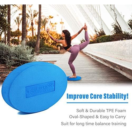  5BILLION FITNESS 5BILLION Balance Pad - Oval - Exercise Pad & Foam Balance Trainer - Wobble Cushion for Physical Therapy, Rehabilitation, Dancing Balance Training