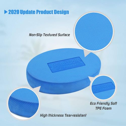  5BILLION FITNESS 5BILLION Balance Pad - Oval - Exercise Pad & Foam Balance Trainer - Wobble Cushion for Physical Therapy, Rehabilitation, Dancing Balance Training