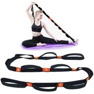 [아마존베스트]5BILLION FITNESS 5Billion Yoga Strap  4 cm Wide  Stretch Strap with Multiple Grip Loops Door Flexibility  Ideal for Hot Yoga, Physical Therapy, Greater Flexibility & Fitness Training