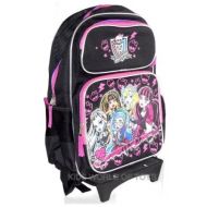 5Star-TD Monster High Rolling Backpack with DETACHABLE Wheeled Trolley- 16 BLACK 05906