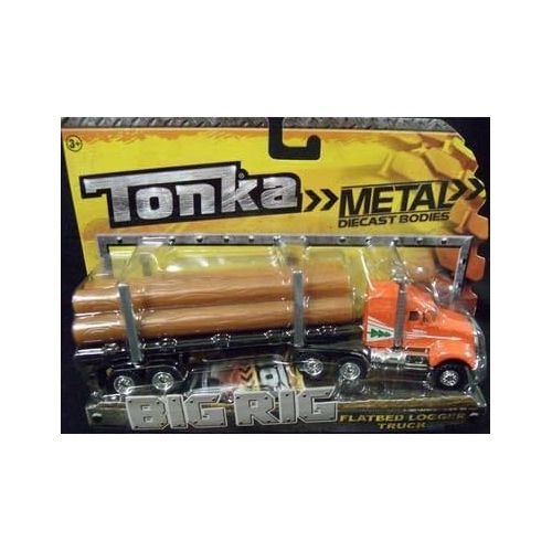  5Star-TD Tonka Metal Diecast Bodies, Big Rig. Flatbed Logger Truck. 1:55th Scale.