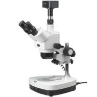 5X-80X Stereo Zoom Microscope Dual Halogen and 5MP Digital Camera by AmScope
