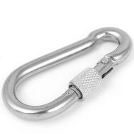 5mm Thickness 316 Stainless Steel Screw Lock Carabiner Snap Hook Clip by Unique Bargains