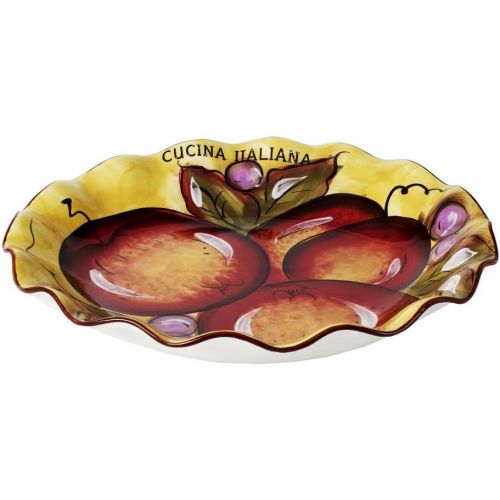  5th Ave Store Cucina Italiana Ceramic Large Pasta Salad Fruit Serving Bowl Round 13 x 13