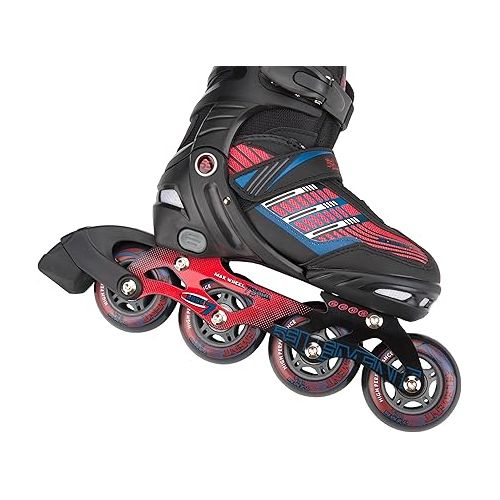  5th Element Kids Adjustable Inline Skates for Boys and Girls with Ankle Support Roller Skates-Includes Skate Bag