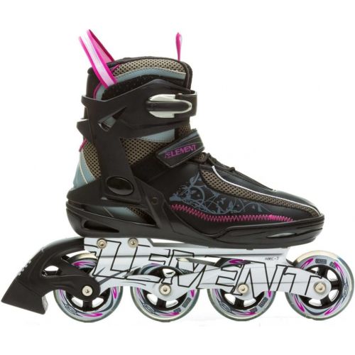  [아마존베스트]5th Element Lynx LX Womens Recreational Inline Skates, Black and Pink