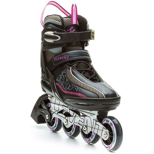  [아마존베스트]5th Element Lynx LX Womens Recreational Inline Skates, Black and Pink