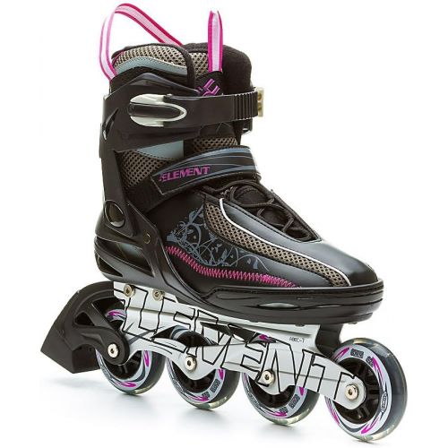  [아마존베스트]5th Element Lynx LX Womens Recreational Inline Skates, Black and Pink