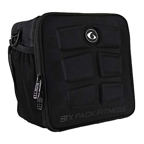  6 Pack Fitness Cube Americas #1 Choice in Meal Management 3 - Meal (Stealth Black)