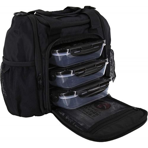  6 Pack Fitness Mini Innovator 3 - Meal Management System Stealth (Black/Black)