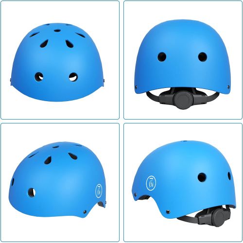 67i Skateboard Helmet Adult Bike Helmet CPSC Certified Adjustable and Protection for Skating Helmet Adults Multi-Sports Cycling Skateboarding Scooter Roller Skate Inline Skating Ro
