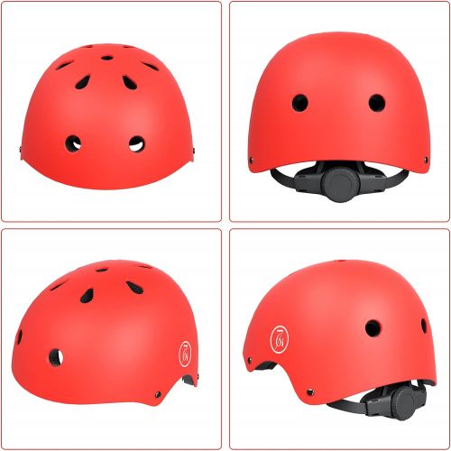  67i Skateboard Helmet Adult Bike Helmet Adjustable and Protection for Skating Helmet Adults Multi-Sports Cycling Skateboarding Scooter Roller Skate Inline Skating Rollerblading