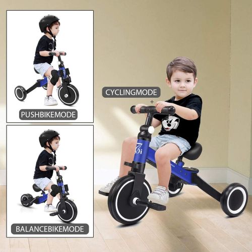  [아마존베스트]67i Kids Tricycles for 2 Year Olds 3 in 1 Tricycles Toddler Tricycle Ages 1-3 Years Kids Trikes for Toddler 3 Wheel Convert 2 Wheel Toddler Bike with Removable Pedal and Adjustable