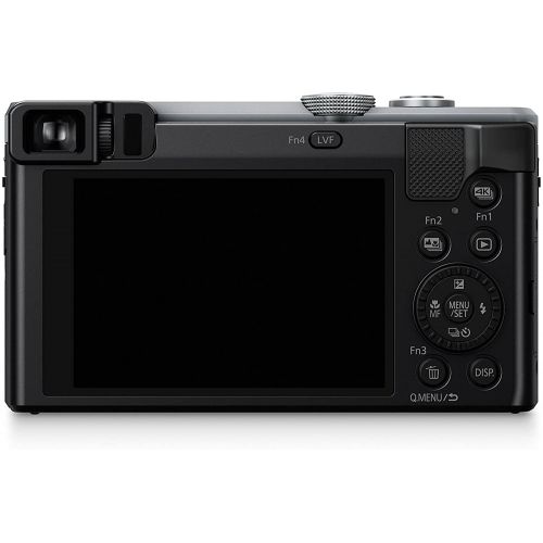 파나소닉 Panasonic LUMIX DMC-ZS60 Camera, 18 Megapixels, 12.3-inch Sensor, 4K Video, WiFi, Leica DC Lens 30X F3.3-6.4 Zoom (Silver) (International Model) No Warranty