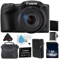 6Ave Canon PowerShot SX420 is Digital Camera (Black) 1068C001 International Model + NB-11L Lithium Ion Battery + 16GB Memory Card + Carrying Case - Bundle