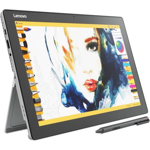  6Ave Lenovo 12.2 Miix 510 Multi-Touch 2-in-1 Notebook #80XE00H3US + Mini USB Data Cable - SKN6371 + 32GB Sony Micro + Universal Stylus for Tablets Bundle