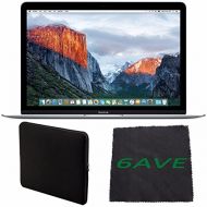 6Ave Apple 12 MacBook (Early 2016 Silver) #MLHC2LLA + Padded Case For Macbook + Fibercloth Bundle