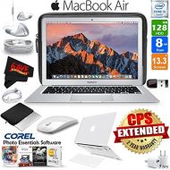 6Ave Apple 13.3 MacBook Air 128GB SSD (MQD32LLA) + iBenzer Basic Soft-Touch Series Plastic Hard Case & Keyboard Cover Apple MacBook Air 13-inch 13 (Clear) + 3 Foot Lightning USB C