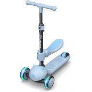 [아마존베스트]6KU Kids Kick Scooter with Adjustable Height Scooter, Lean to Steer, Widened LED Wheels for Children Age 3-8 Years Old
