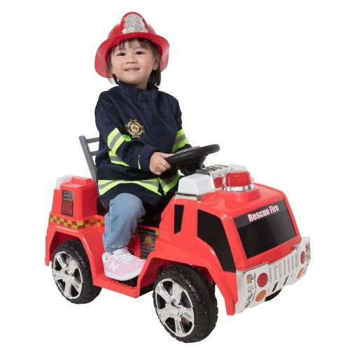  6V Rescue Fire Truck - Red